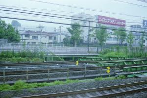 撮影現場（山手線車内より）